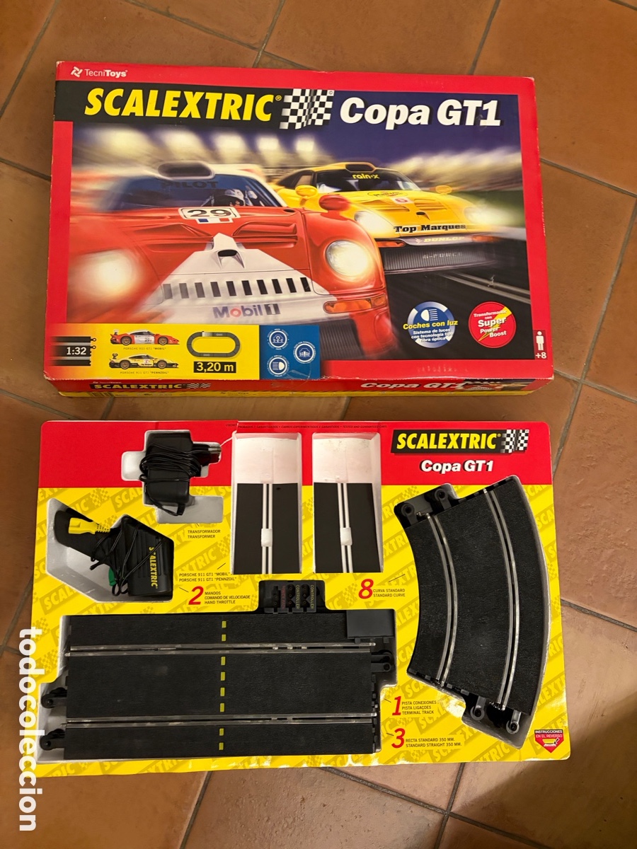 Scalextric: SCALEXTRIC Copa GT1 ref 8044 tdcnitoys sin coches - Foto 3