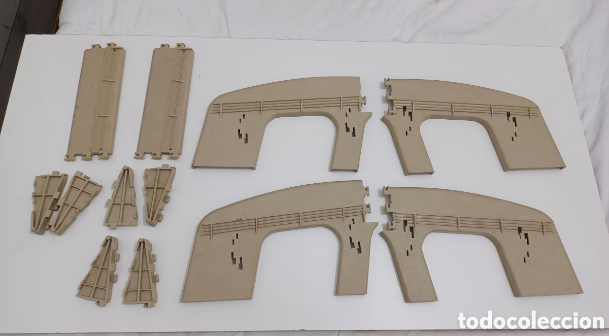 Scalextric: Piezas gran puente ampliable scalextric exin - Foto 1