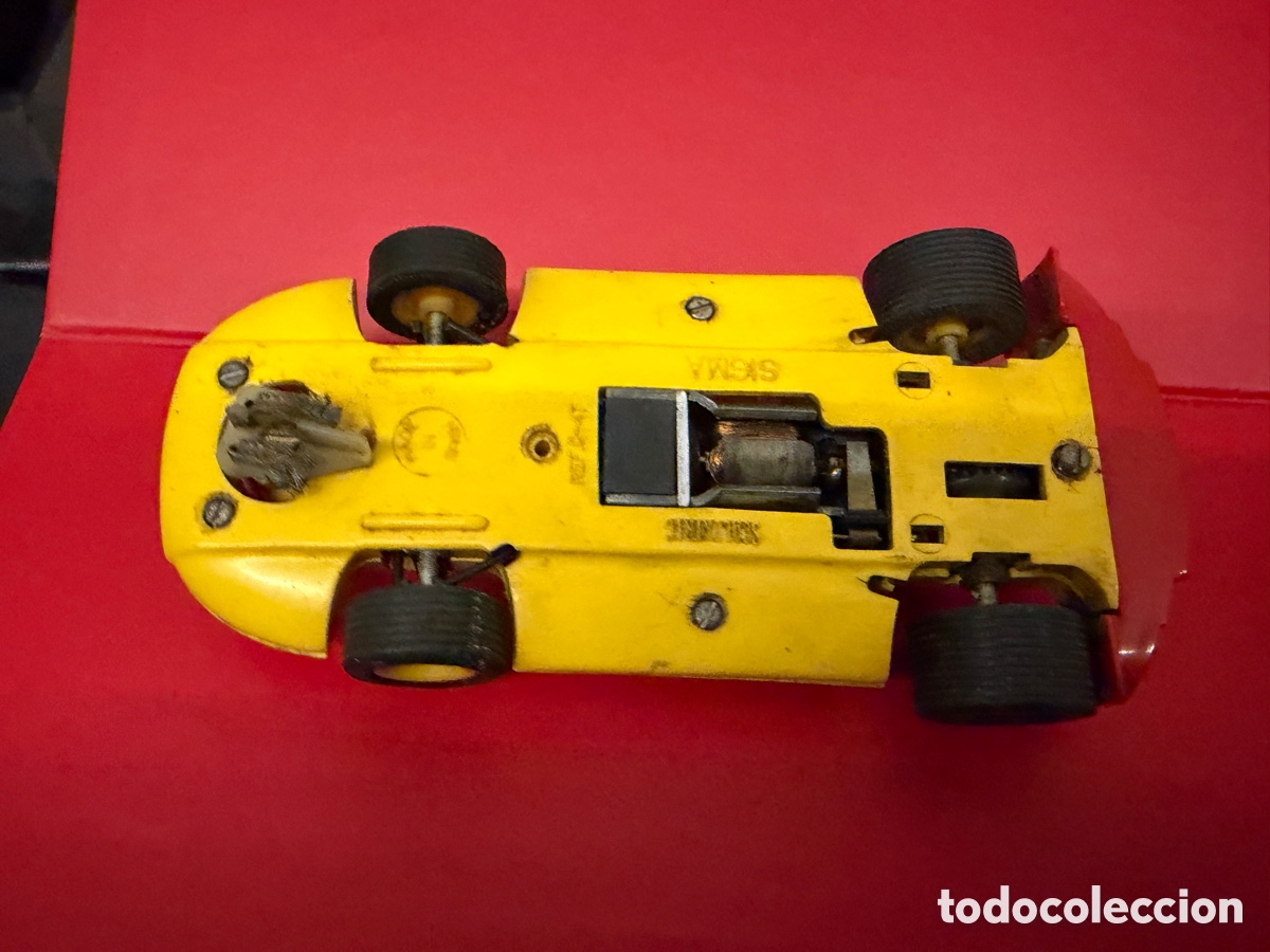 Scalextric: Sigma amarillo incompleto a reparar o piezas ref c 47 - Foto 5