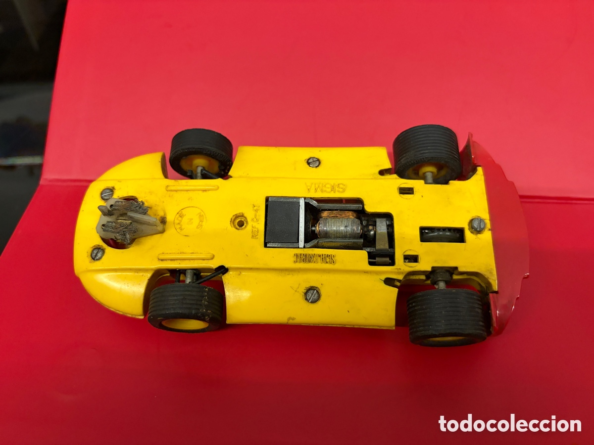 Scalextric: Sigma amarillo incompleto a reparar o piezas ref c 47 - Foto 6