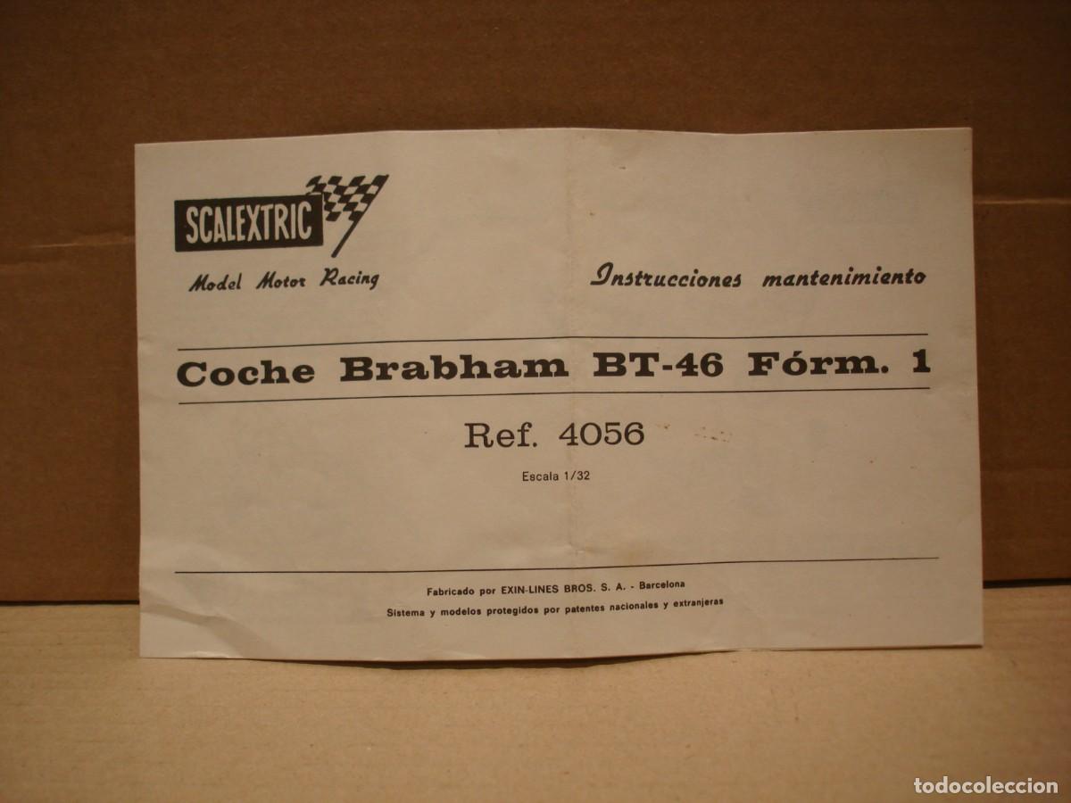 Scalextric: EXIN BRABHAM BT-46 REF 4056 CON CAJA E INSTRUCCIONES NUEVO - Foto 9