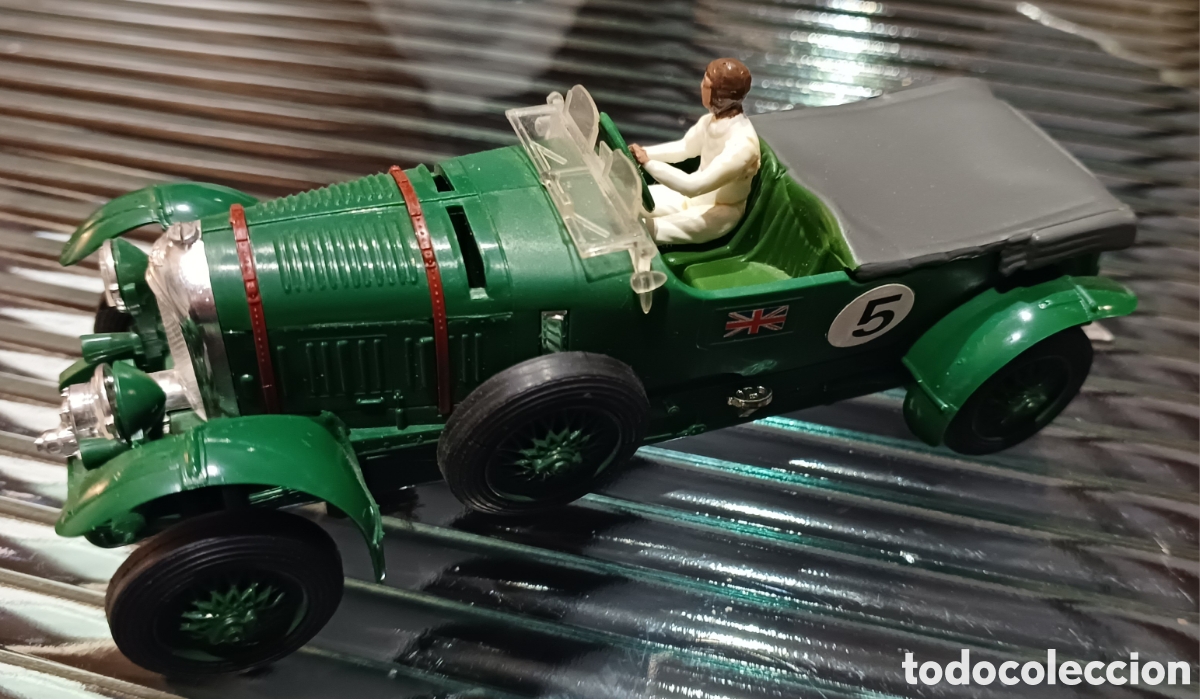 Scalextric: Coche antiguo Bentley color verde - Foto 1
