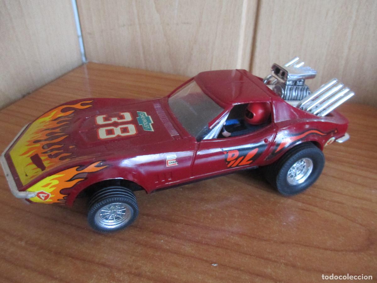 Scalextric: SCALEXTRIC: COCHE CHEVROLET CORVETTE , REF. 4050 DE EXIN , RED DEVIL - Foto 1