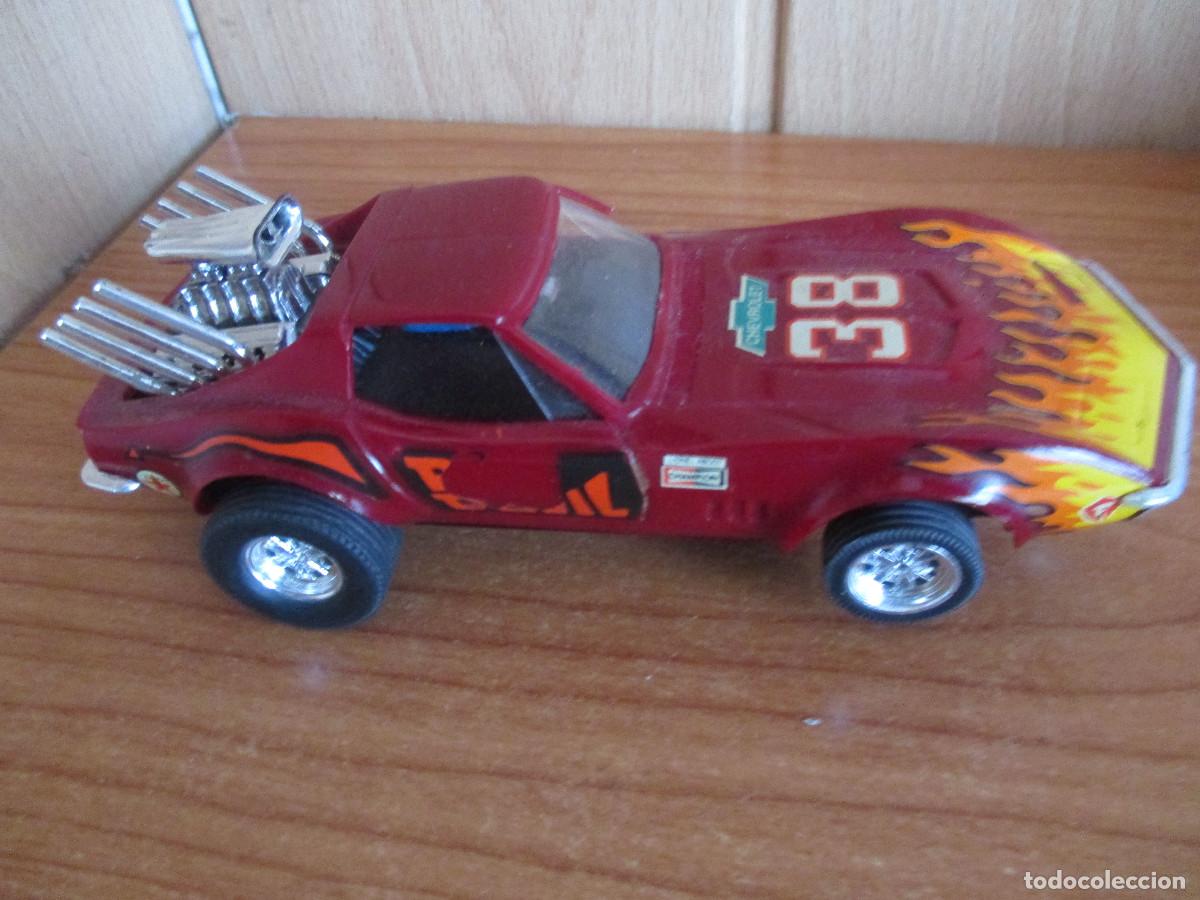 Scalextric: SCALEXTRIC: COCHE CHEVROLET CORVETTE , REF. 4050 DE EXIN , RED DEVIL - Foto 2