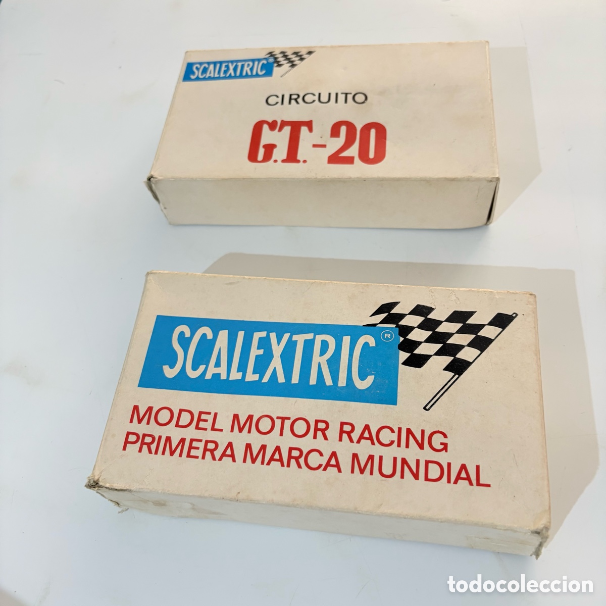 Scalextric: cartones ORIGINALES del circuito scalextric gt 20 g.t.