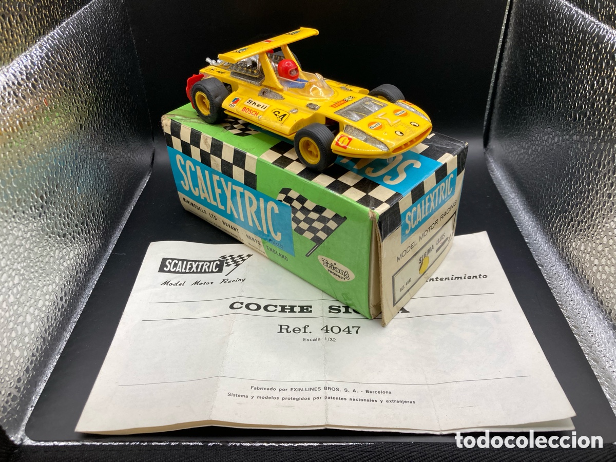 Scalextric: SCALEXTRIC EXIN SIGMA AMARILLO ORIGINAL COMPLETO