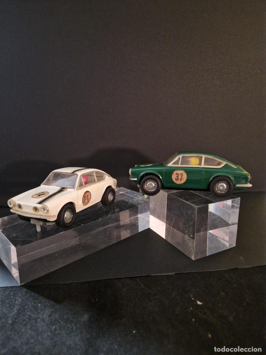 Scalextric: 2 coches Seat 850 verde y blanco Scalextric Exin