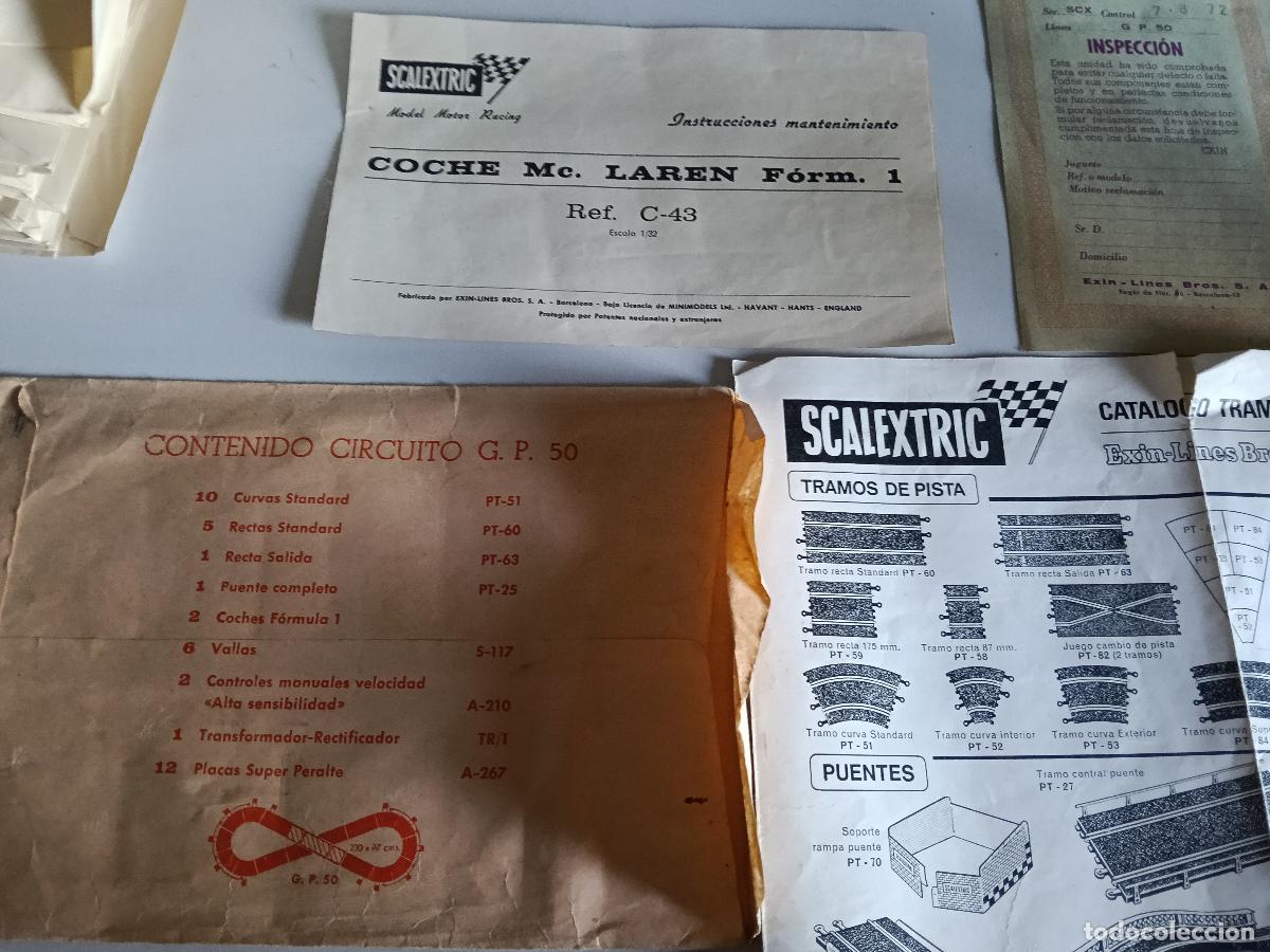 Scalextric: SOBRE DOCUMENTACION CIRCUITO G.P 50 SCALEXTRIC - Foto 2