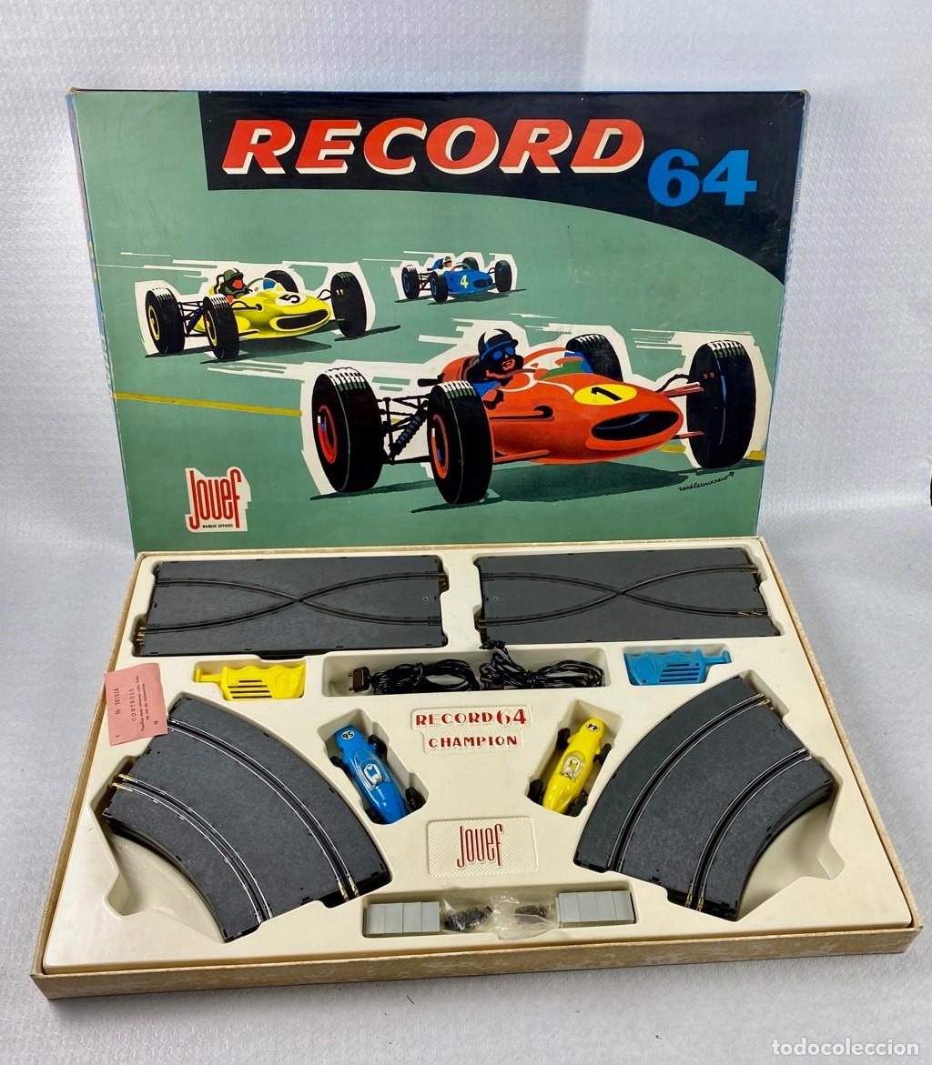 Scalextric: Circuito completo RECORD 64 CHAMPION marca Jouef en magn&iacute;fico estado. A&ntilde;os 60