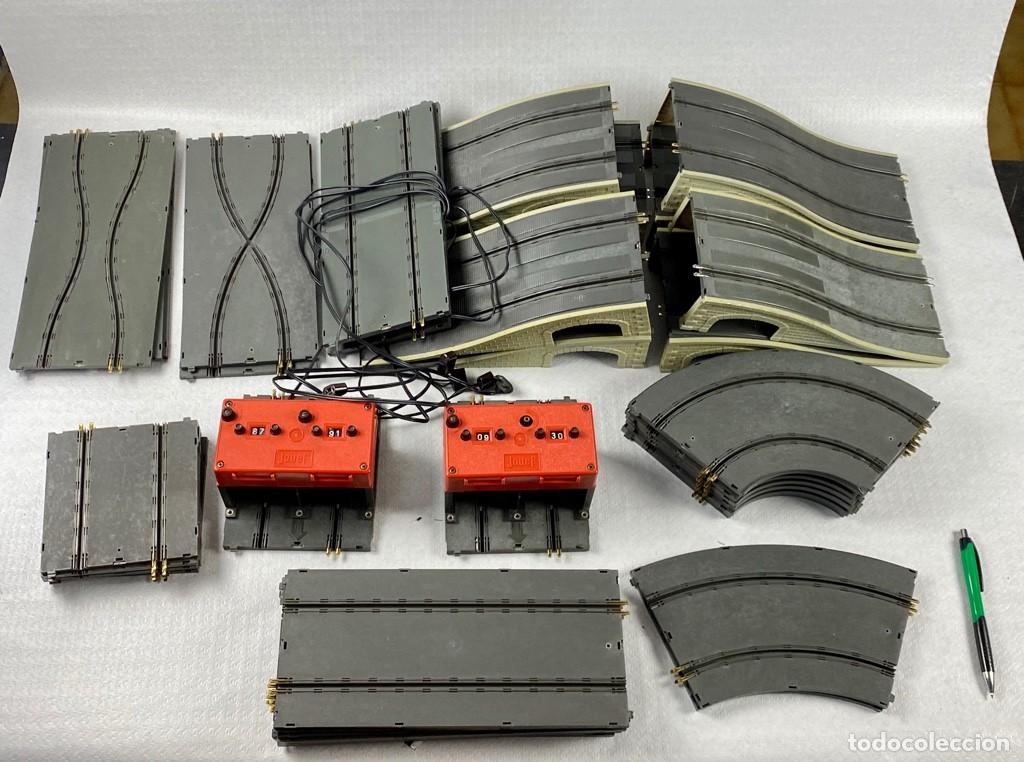 Scalextric: Complementos circuito Record 64 marca Jouef en muy buen estado. - Foto 3