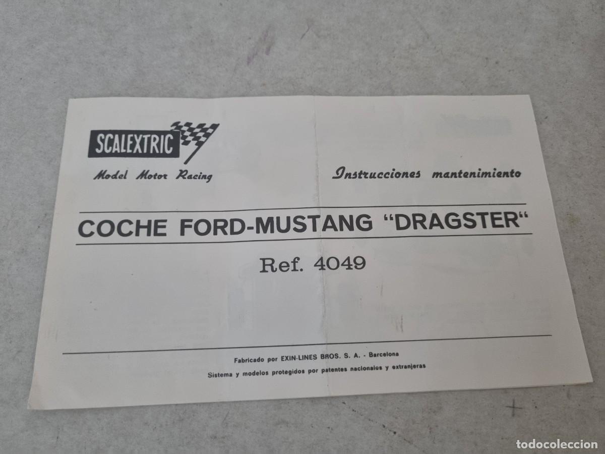 Scalextric: Coche Ford-Mustang Dragster Ref 4049 - Foto 16