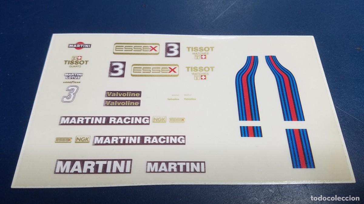Scalextric: SLOT SCALEXTRIC EXIN PEGATINAS ADHESIVOS DECORACI&Oacute;N LOTUS JPS MK4 REF. 4059