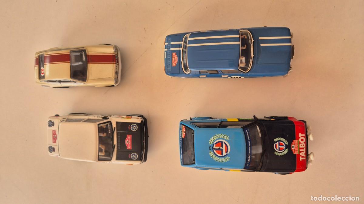 Scalextric: 4 coches slot variados - Seat 850, Talbot Sunbeam, Renault 8 i Seat 1430