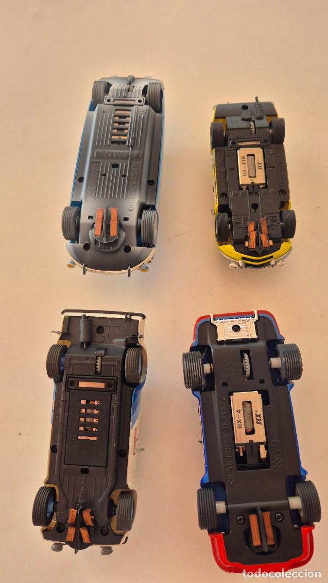 Scalextric: 4 coches SCX de Rally - Citroen Ds efecto nieve - Ford Escort - Renault Alpine y Porsche Carrera RS