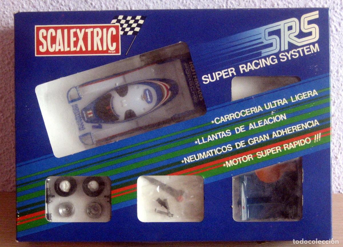 Scalextric: SRS S&Uacute;PER RACING SYSTEM CAJA PORSCHE 956 ROTHMANS REF 7010 EN MUY BUEN ESTADO