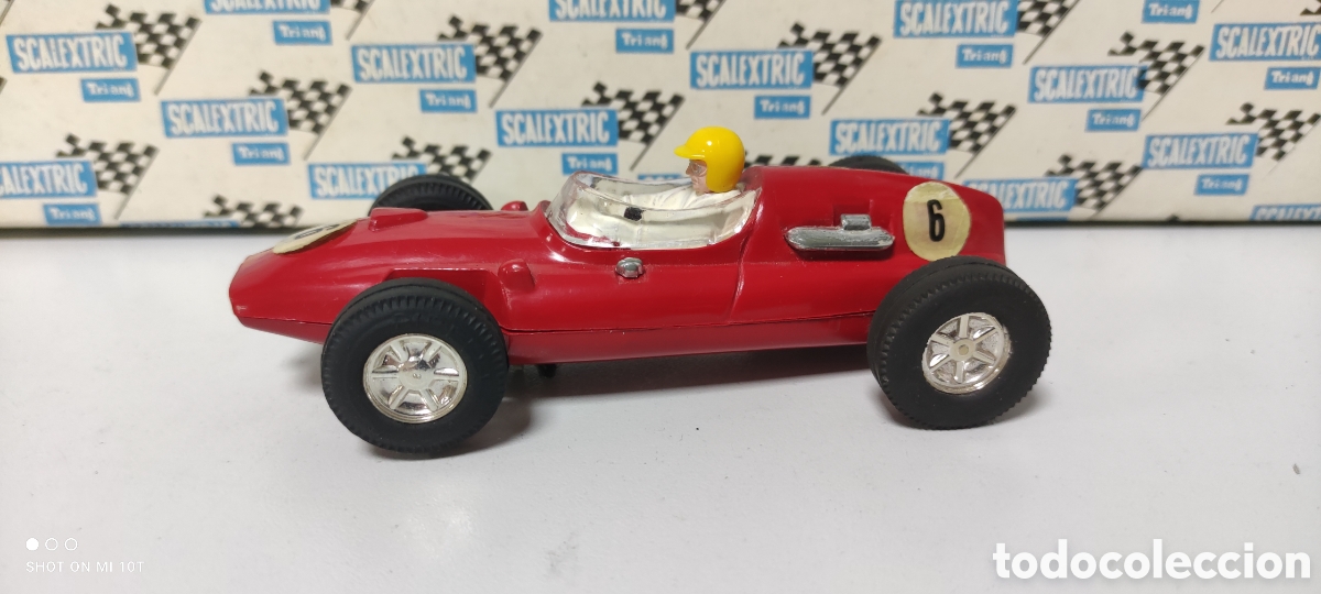 Scalextric: COOPER ROJO OSCURO GUIA FIJA SCALEXTRIC EXIN