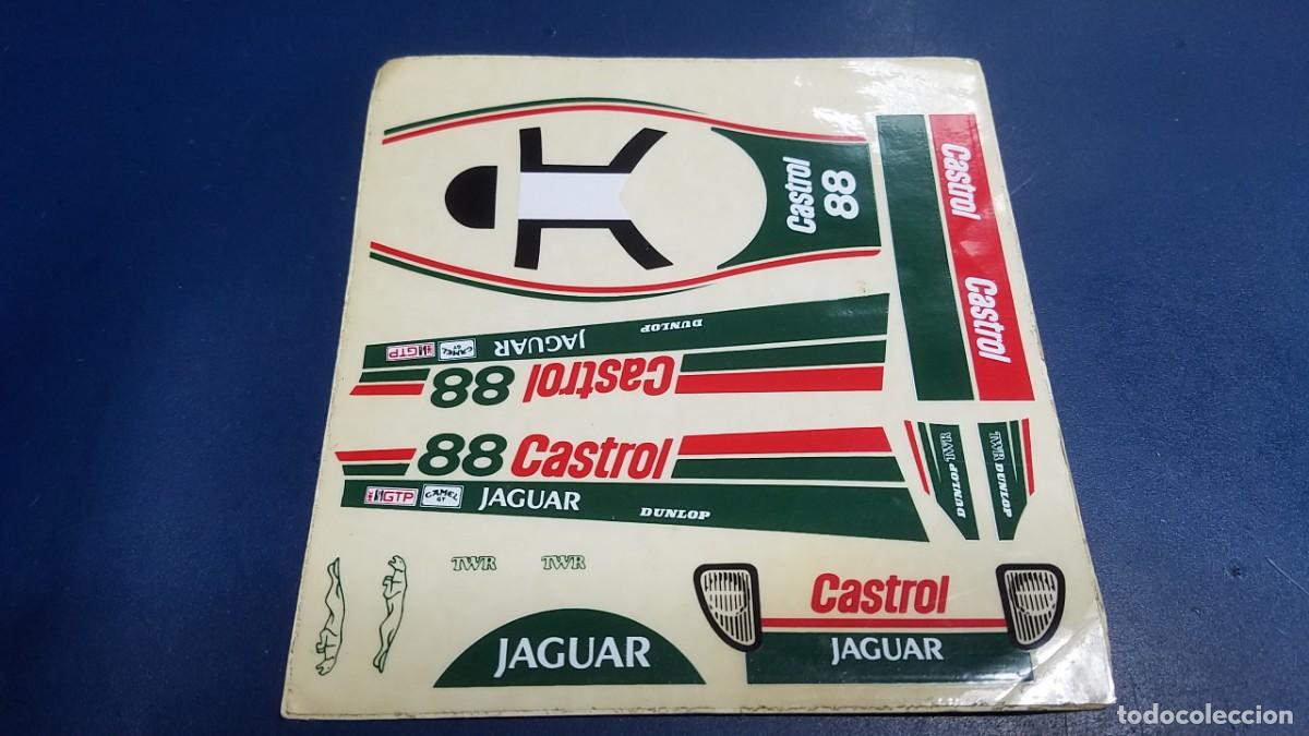 Scalextric: SLOT SCALEXTRIC EXIN SRS PEGATINAS ADHESIVOS DECORACI&Oacute;N JAGUAR CASTROL REF. 7039