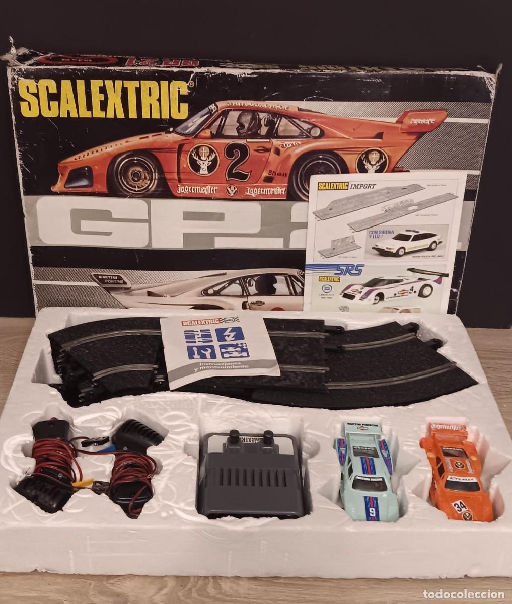 Scalextric: SCALEXTRIC GP 21 GP21 CON LOS PORSCHE 935 MARTINI Y JAGERMEISTER MANUAL EN SU CAJA ORIGINAL
