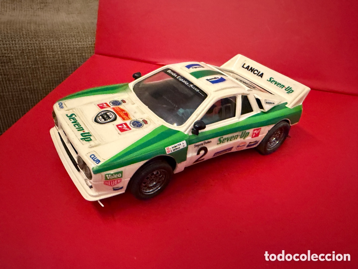 Scalextric: LANCIA RALLY 037 seven up blanco y verde n 2
