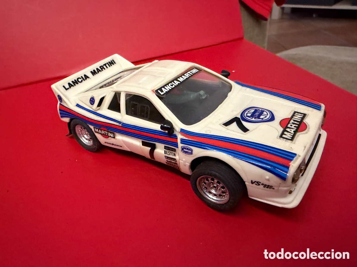 Scalextric: LANCIA RALLY MARTINI seven up blanco n 7 SIN MOTOR