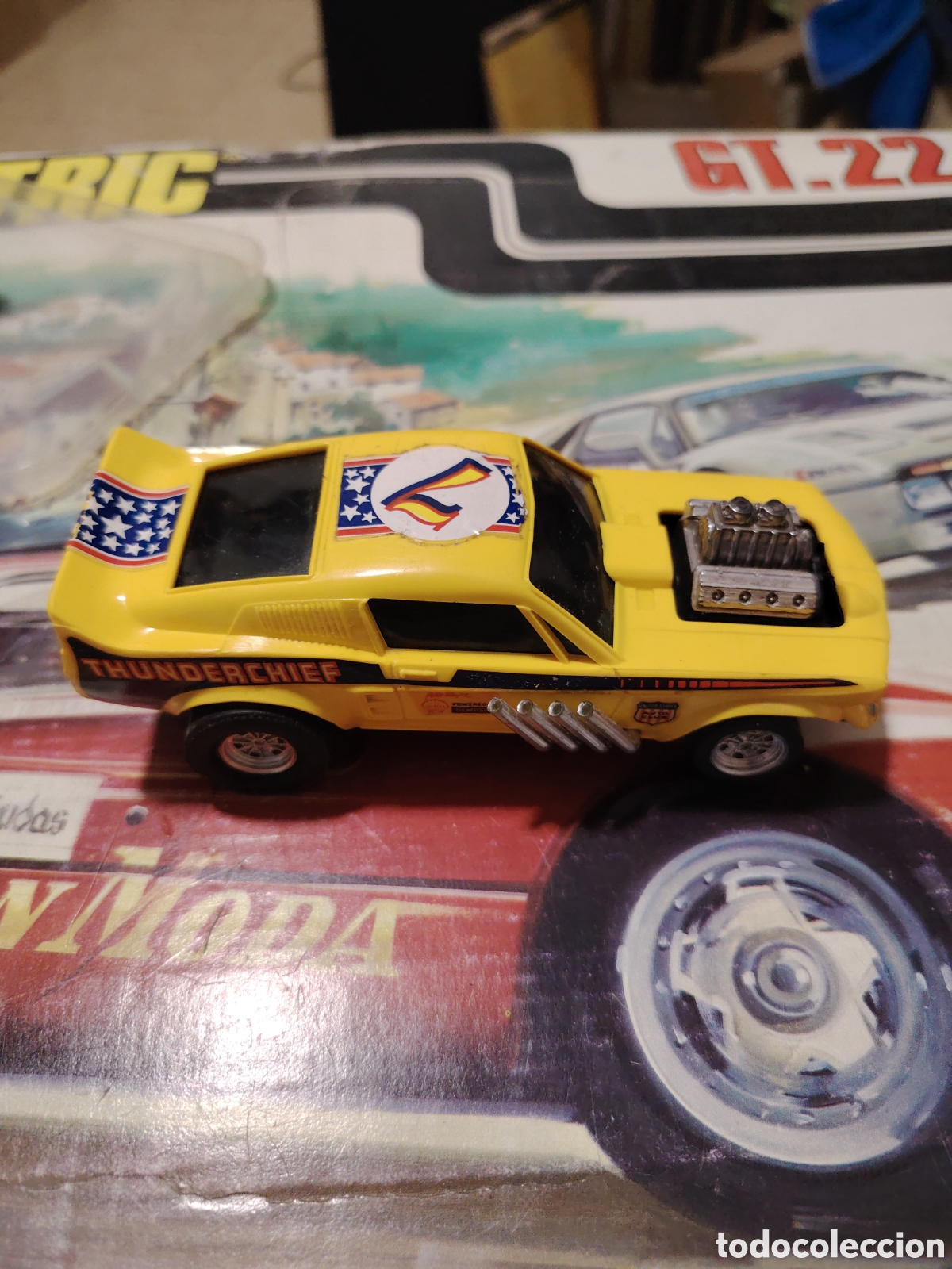 Scalextric: Ford Mustang amarillo exin