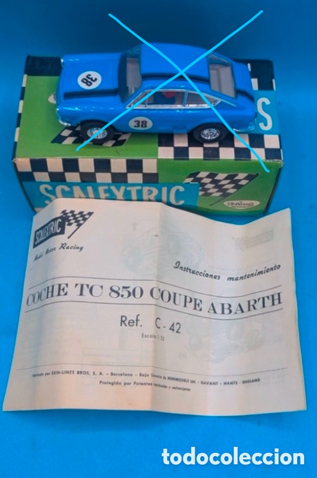 Scalextric: SCALEXTRIC EXIN CAJA E INSTRUCCIONES SEAT 850