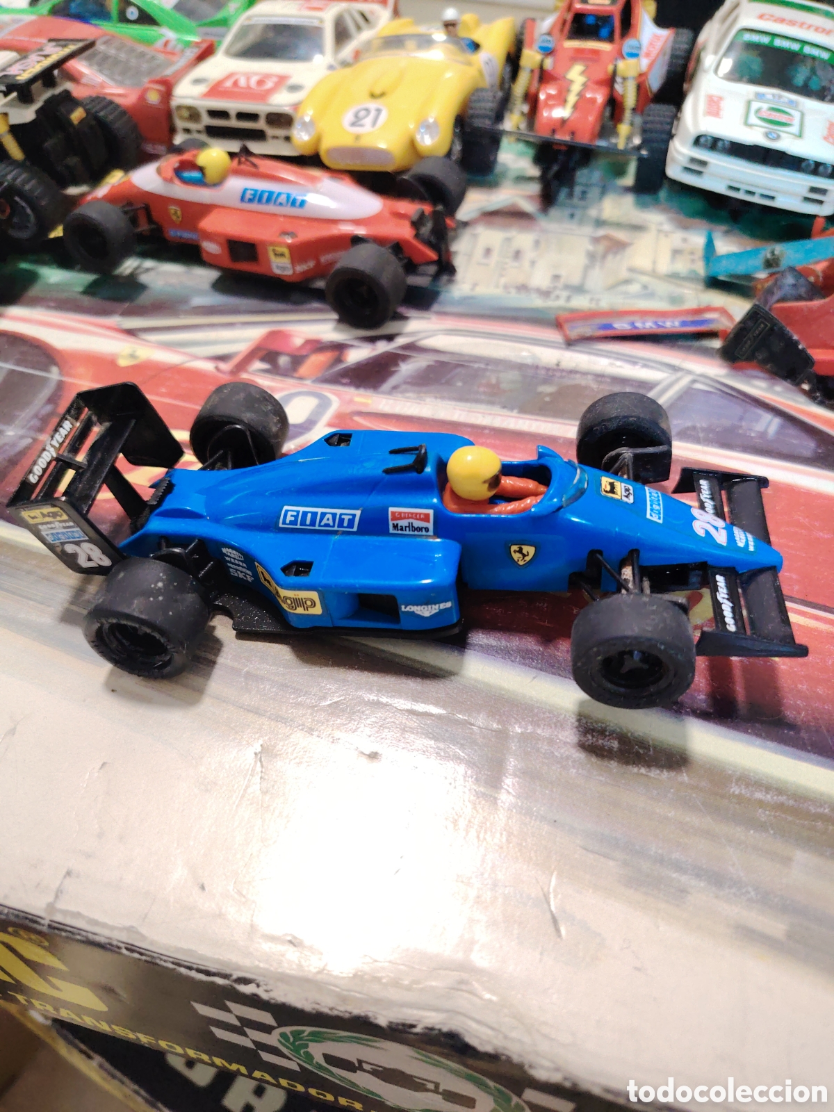 Scalextric: Ferrari f1 87 azul exin