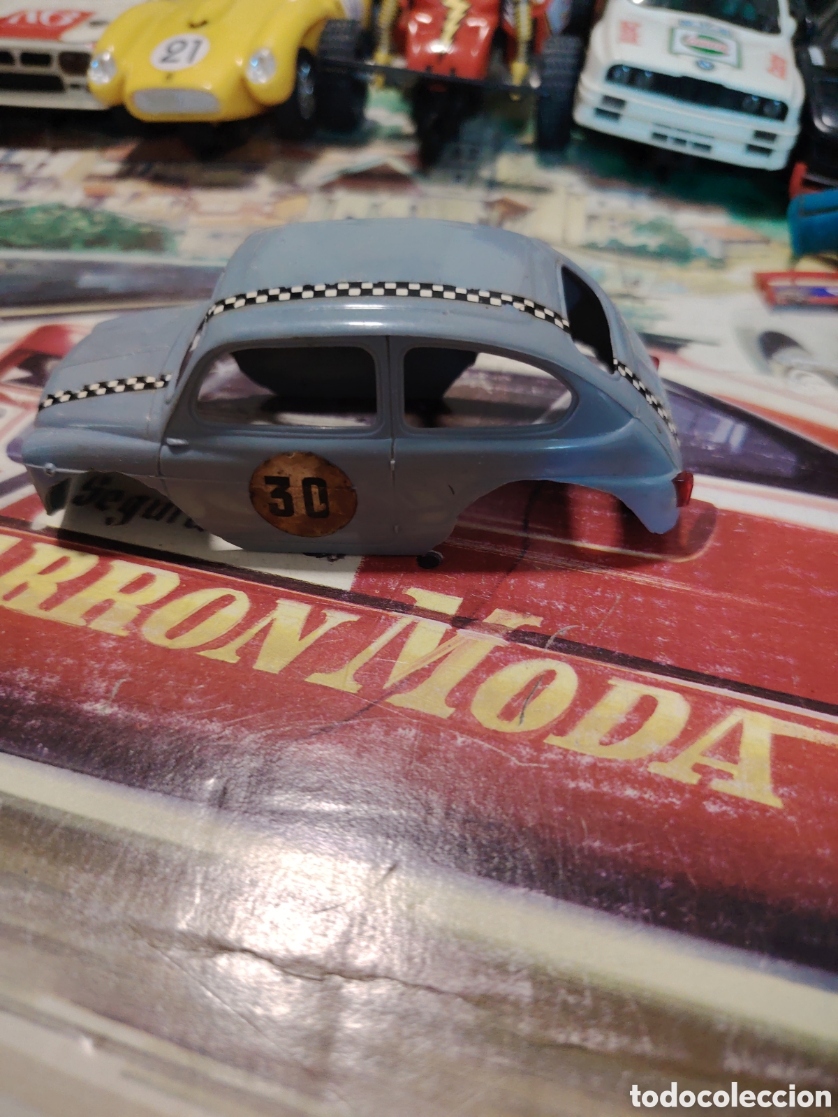 Scalextric: Coche 600 azul exin para restaurar - Foto 2
