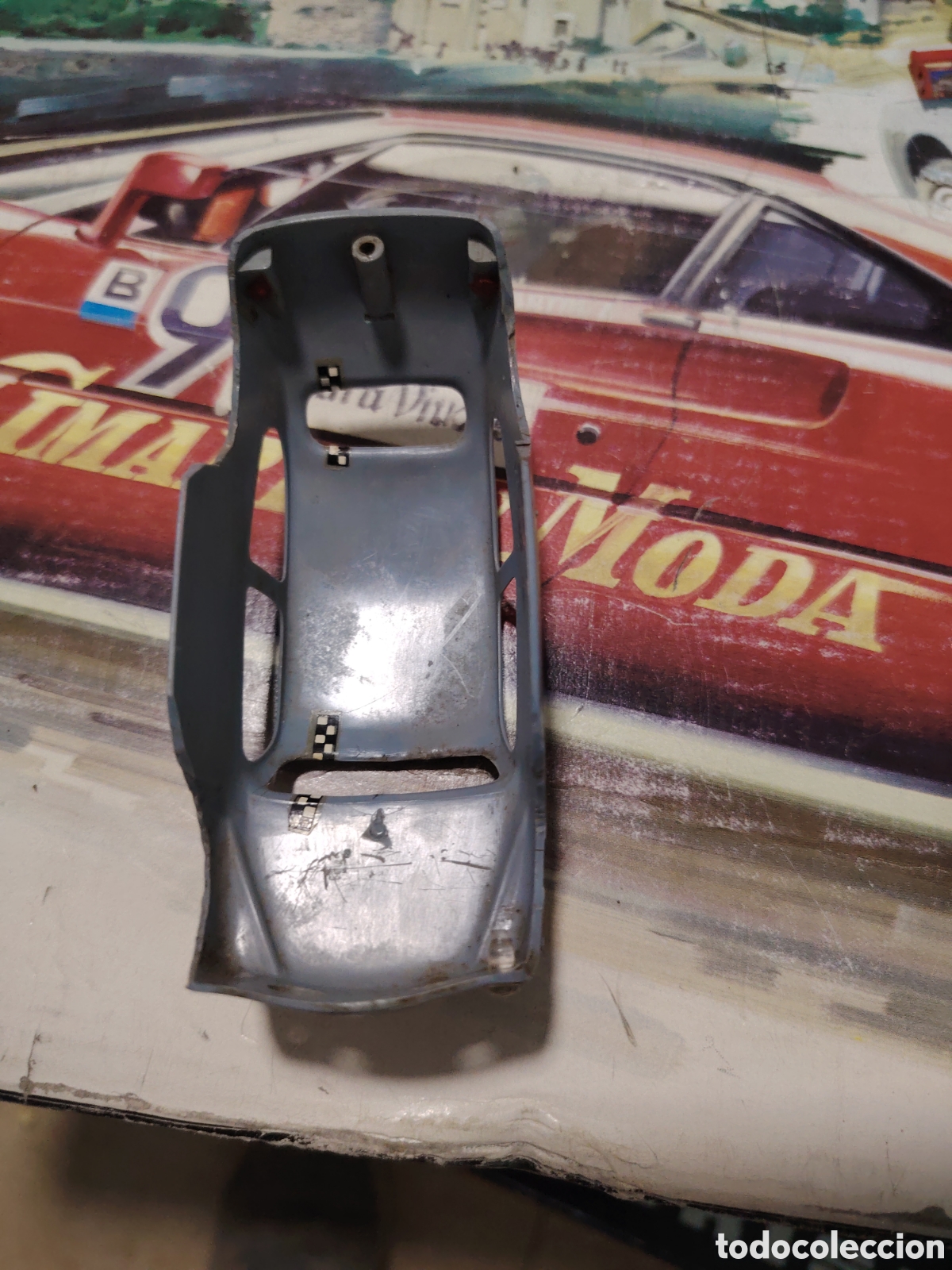 Scalextric: Coche 600 azul exin para restaurar - Foto 5