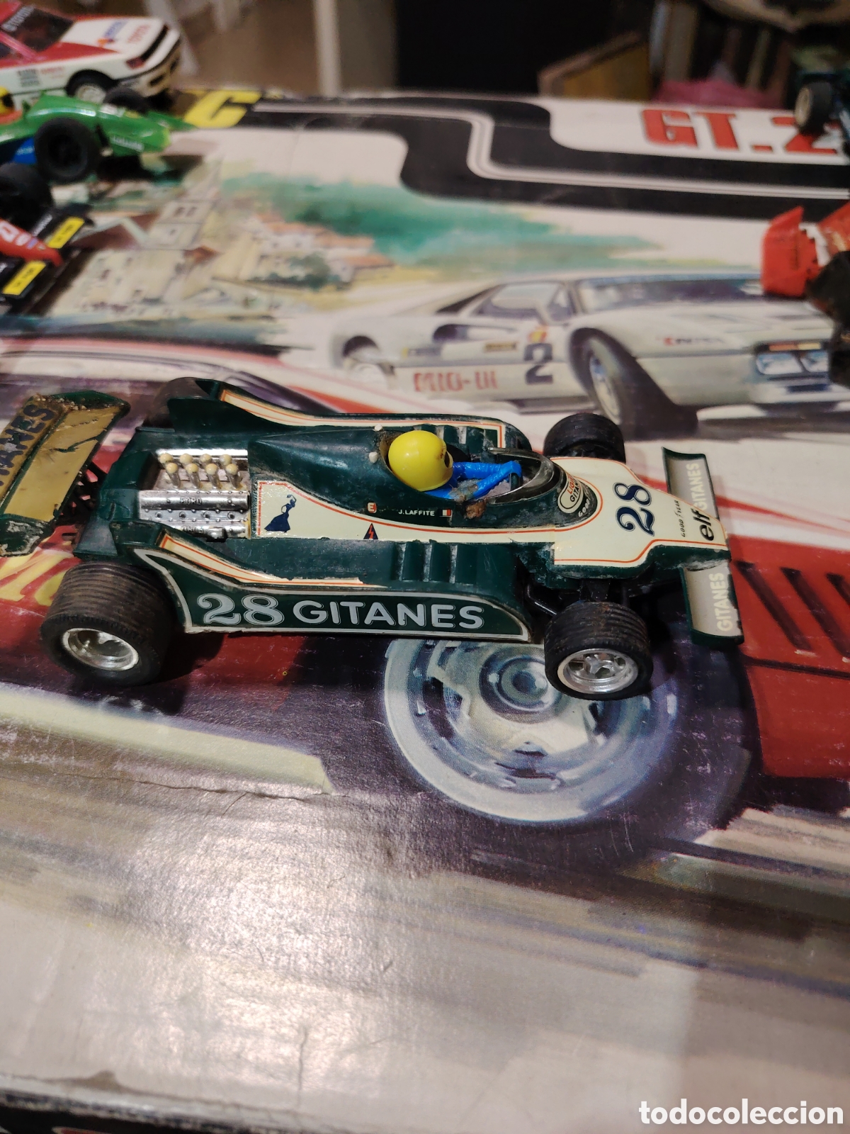 Scalextric: Ligier js 11 verde exin