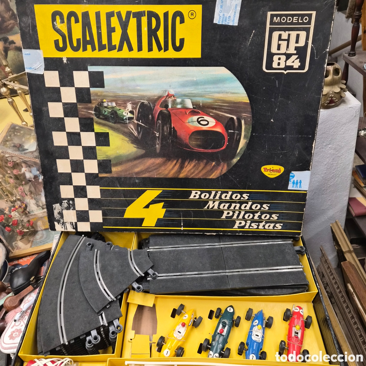 Scalextric: SCALEXTRIC GP84 VINTAGE CON 4 COCHES, PISTAS Y CAJA ORIGINAL