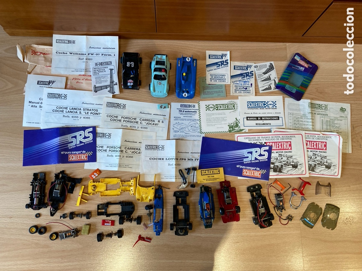 Scalextric: GRAN LOTE DE SCALEXTRIC EXIN I SRS MUCHAS PIEZAS ORIGINALES