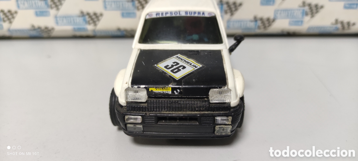 Scalextric: RENAULT 5 BLANCO SCALEXTRIC EXIN - Foto 4