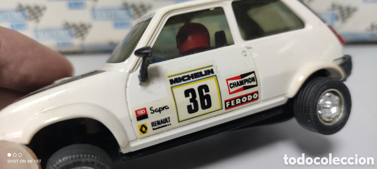 Scalextric: RENAULT 5 BLANCO SCALEXTRIC EXIN - Foto 7