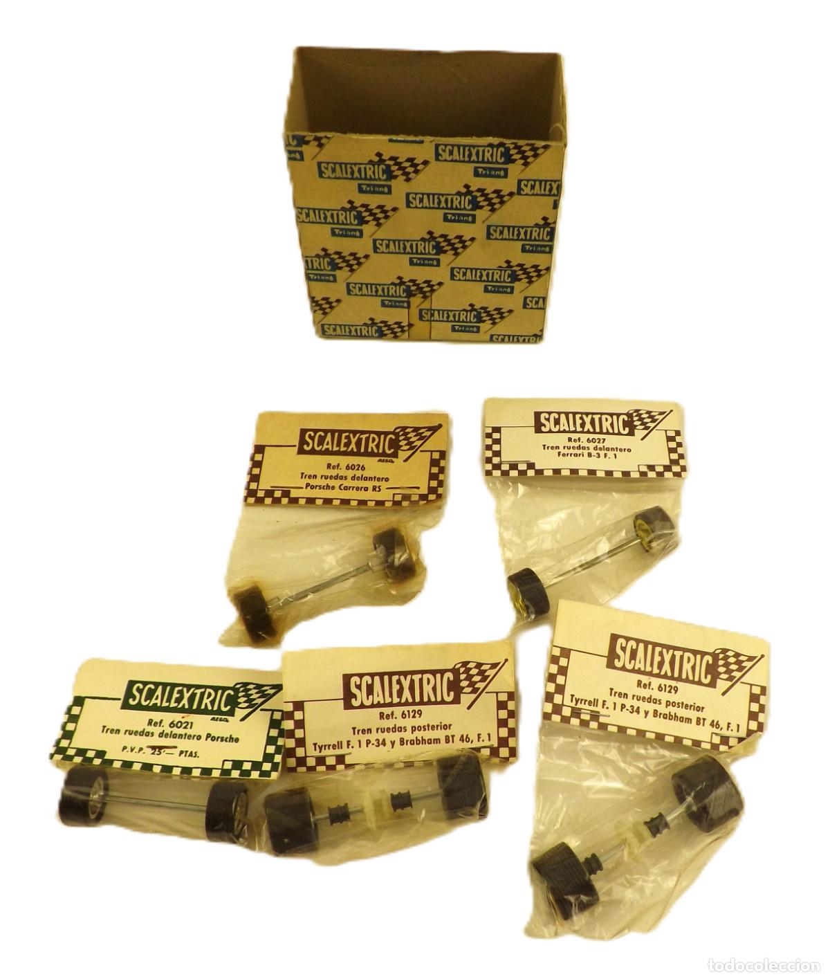Scalextric: Scalextric original Exin Conjunto ejes ref 6129,6021,6027,6026,6129