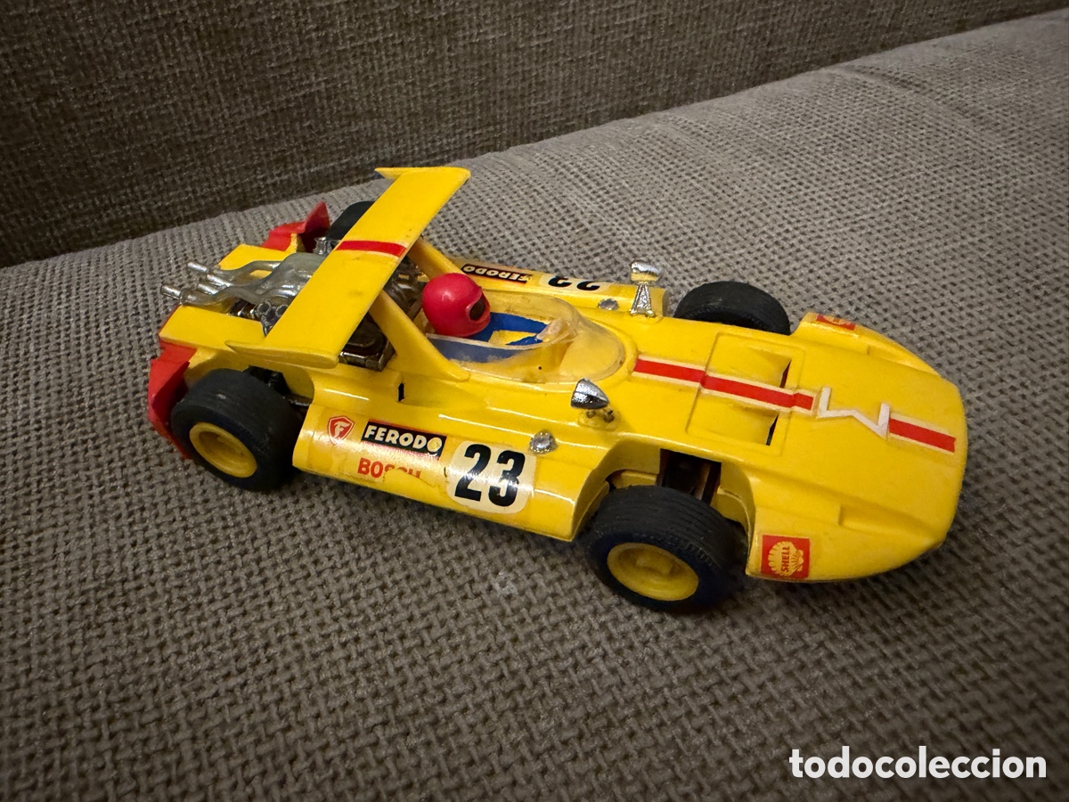 Scalextric: Coches Sigma EXIN REF C 47 amarillo N 23 SCALEXTRIC