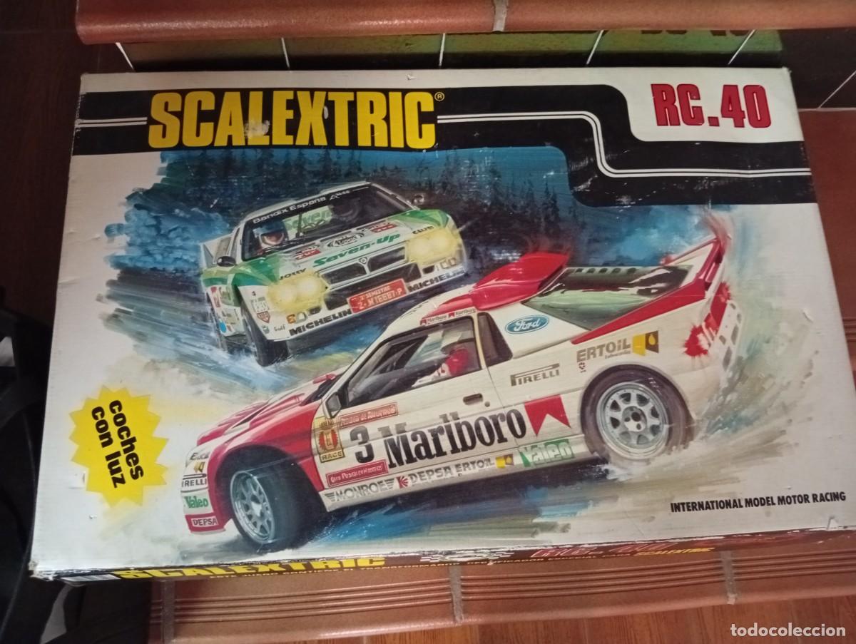 Scalextric: Circuito Scalextric RC40 . Completo,coches Ford y Lancia EXIN a&ntilde;os 80.