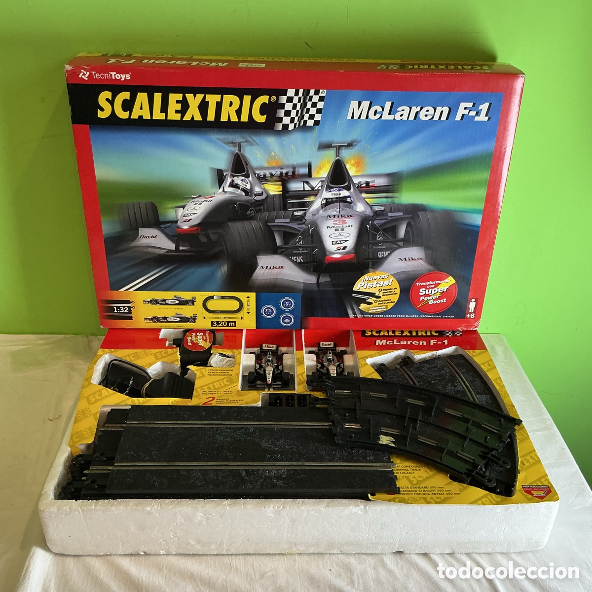 Scalextric: Scalextric McLaren F1 TecniToys original completo con caja &ndash; circuito slot vintage colecci&oacute;n