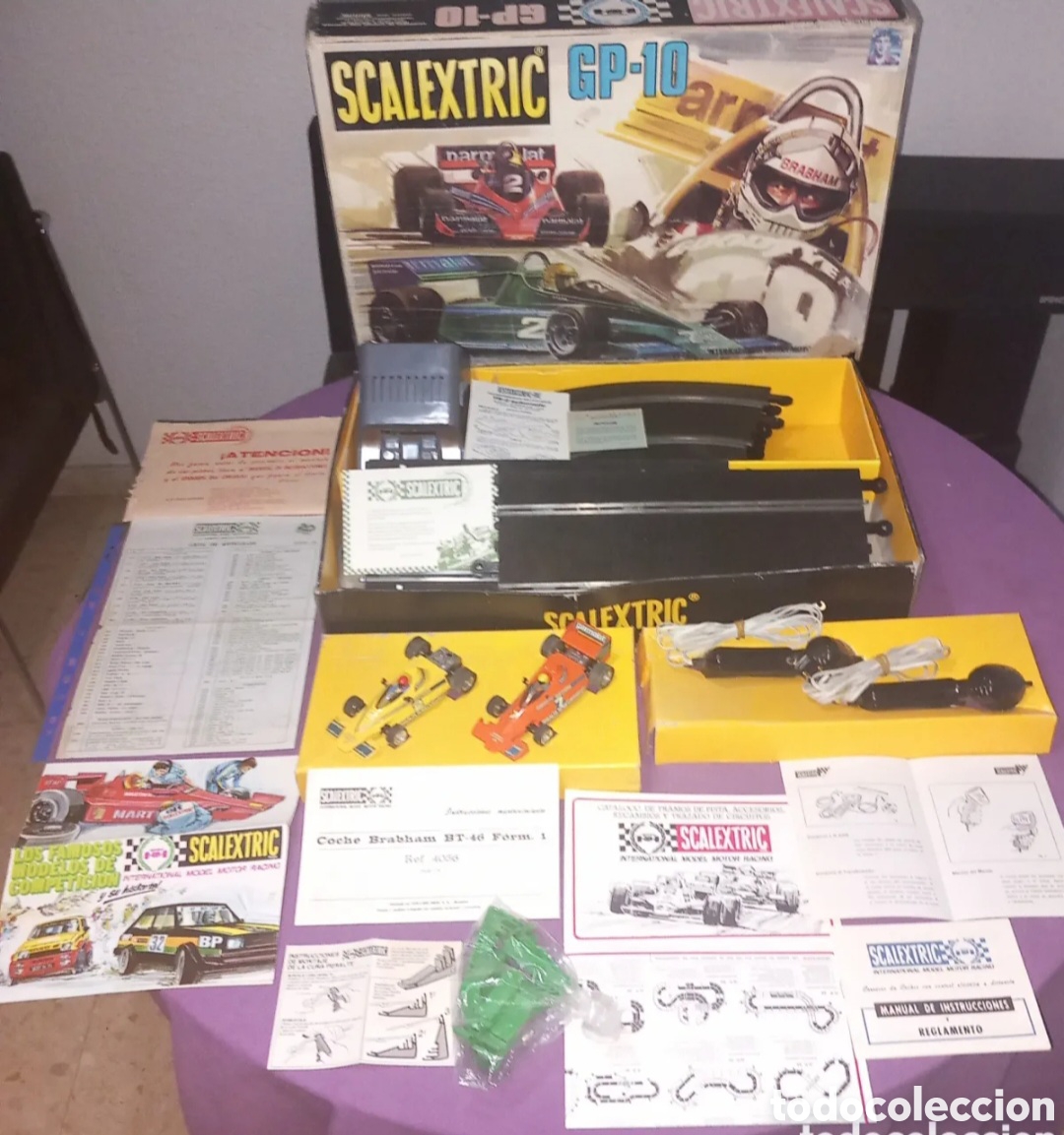 Scalextric: SCALEXTRIC EXIN GP-10/COMPLETO+4 INSTRUCCIONES+2 CATALOGOS+DOCUMENTACION