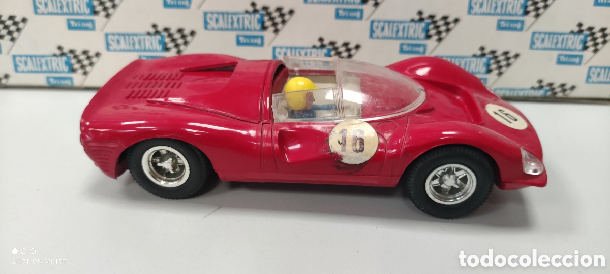 Scalextric: FERRARI 330 ROJO SCALEXTRIC EXIN CON CAJA - Foto 4