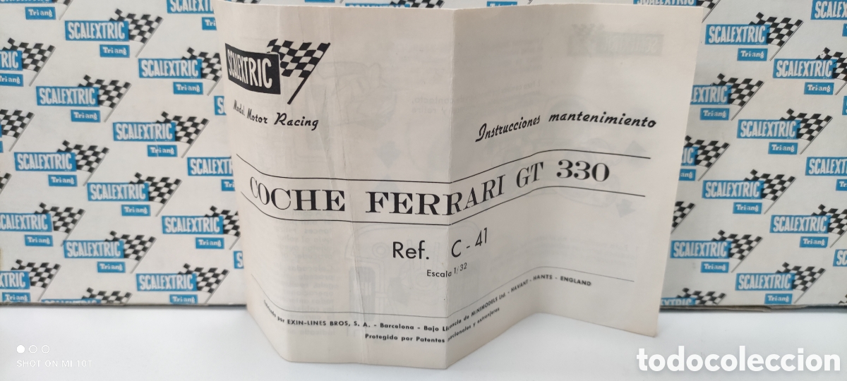 Scalextric: FERRARI 330 ROJO SCALEXTRIC EXIN CON CAJA - Foto 7