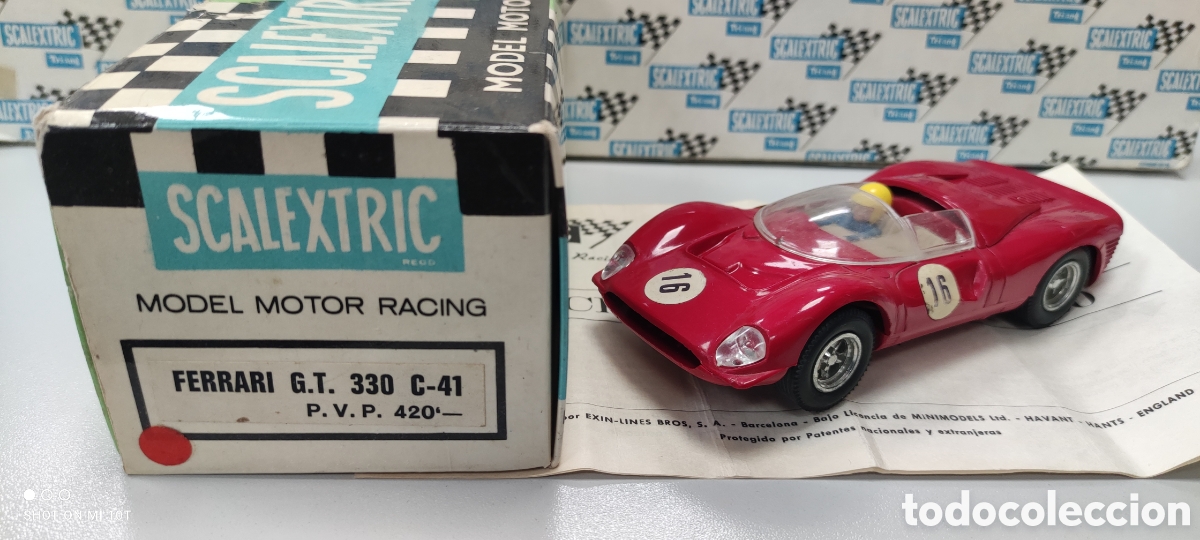 Scalextric: FERRARI 330 ROJO SCALEXTRIC EXIN CON CAJA