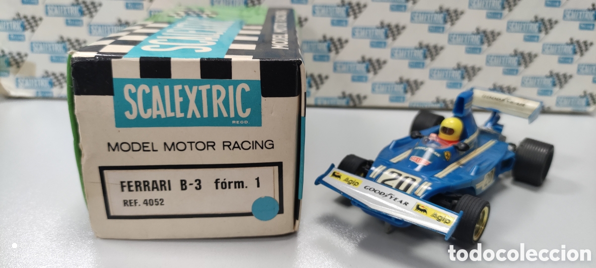 Scalextric: FERRARI B3 AZUL CON CAJA SCALEXTRIC EXIN