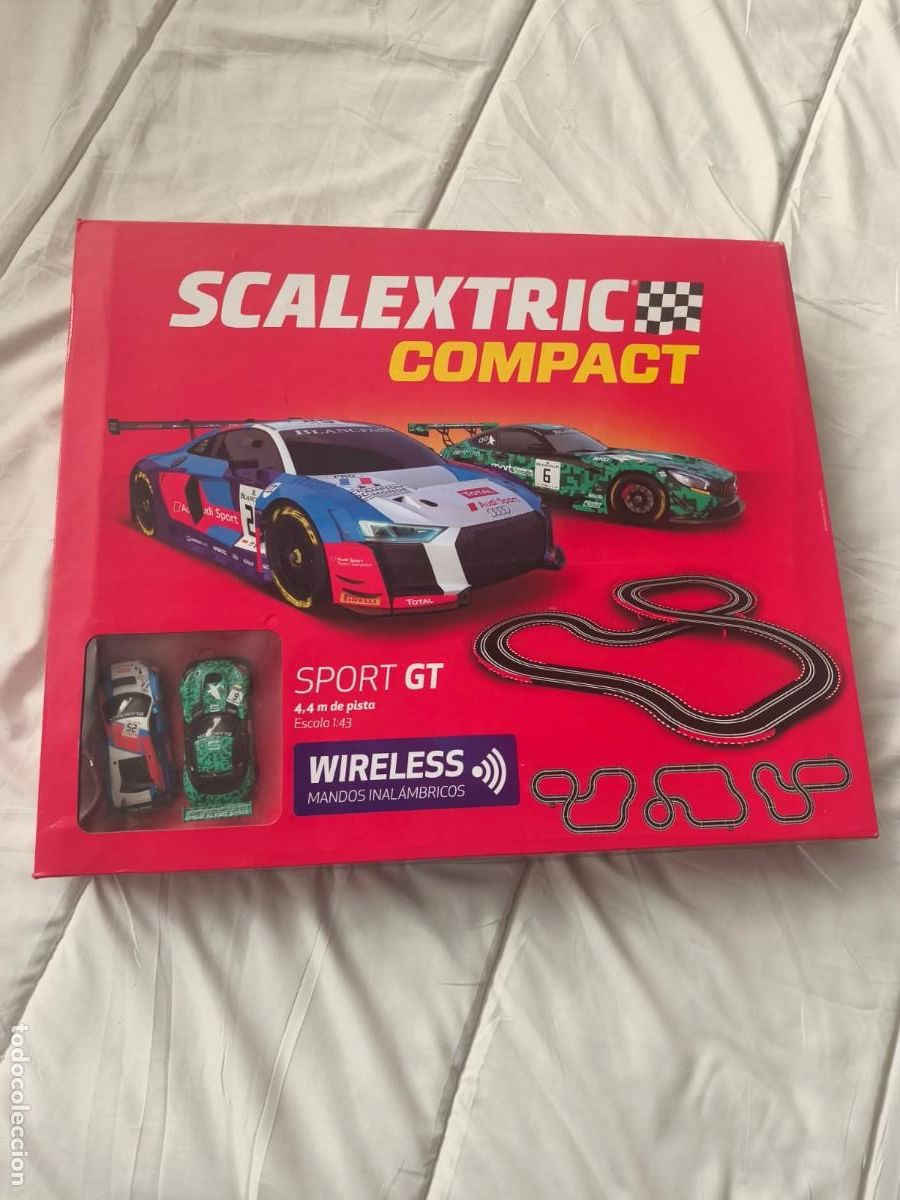 Scalextric: Scalextric Compact Sport GT, circuito carreras en caja original.