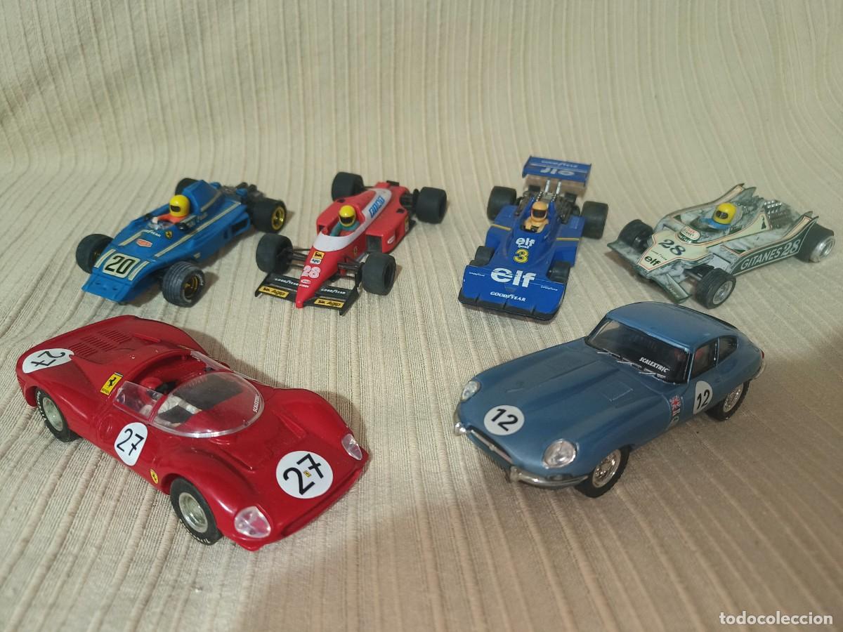 Scalextric: Ocasion coleccionistas ! Super Lote de coches vintage Scalextrix SCX Slot Jaguar Ferrari Tyrrel ...