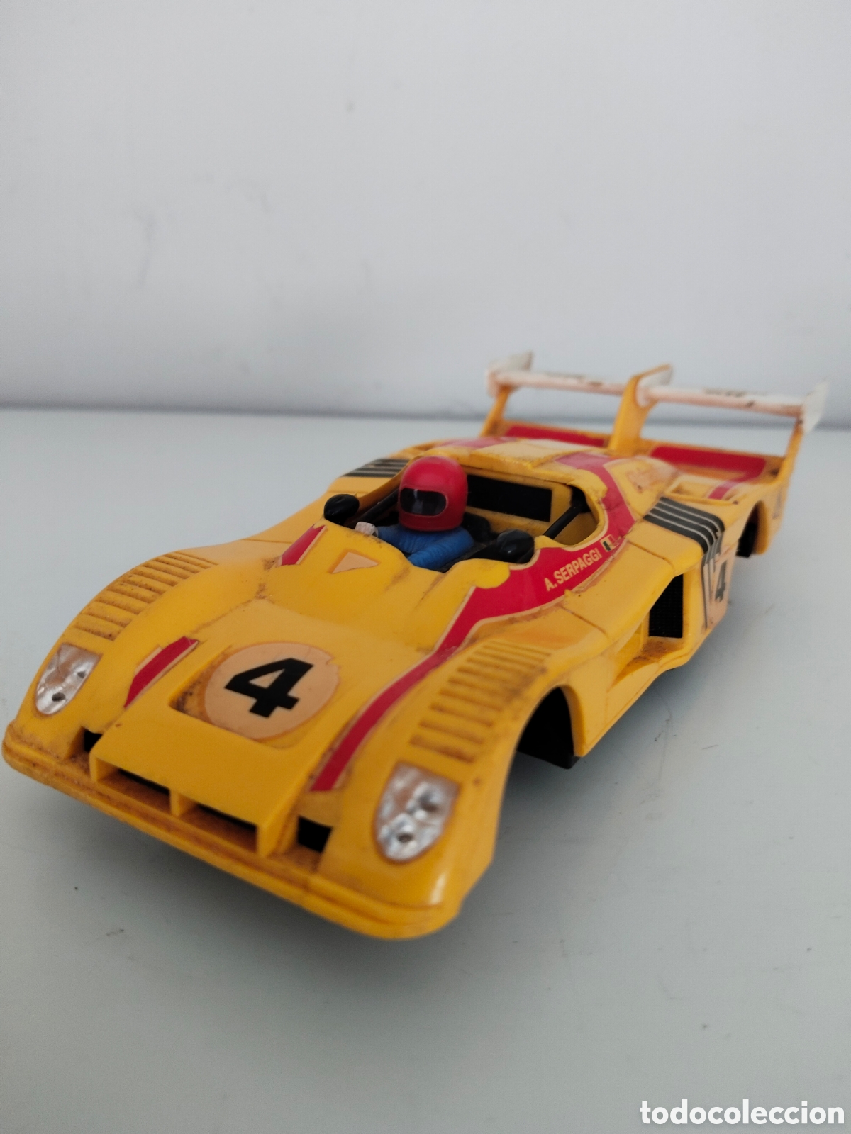Scalextric: CHASIS Y CARROCER&Iacute;A Scalextric exin Renault Alpine 2000 turbo REF 4053