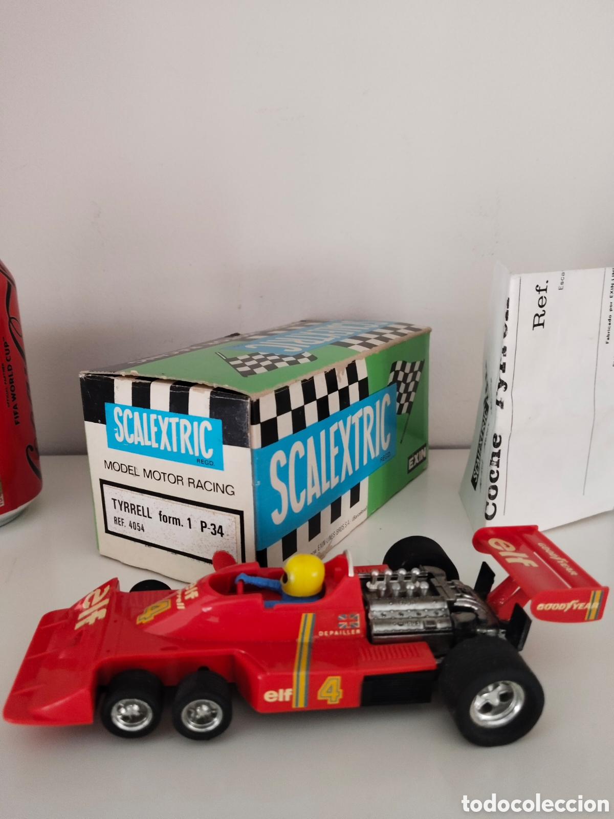 Scalextric: SCALEXTRIC EXIN TYRRELL P-34 REF 4054 ROJO