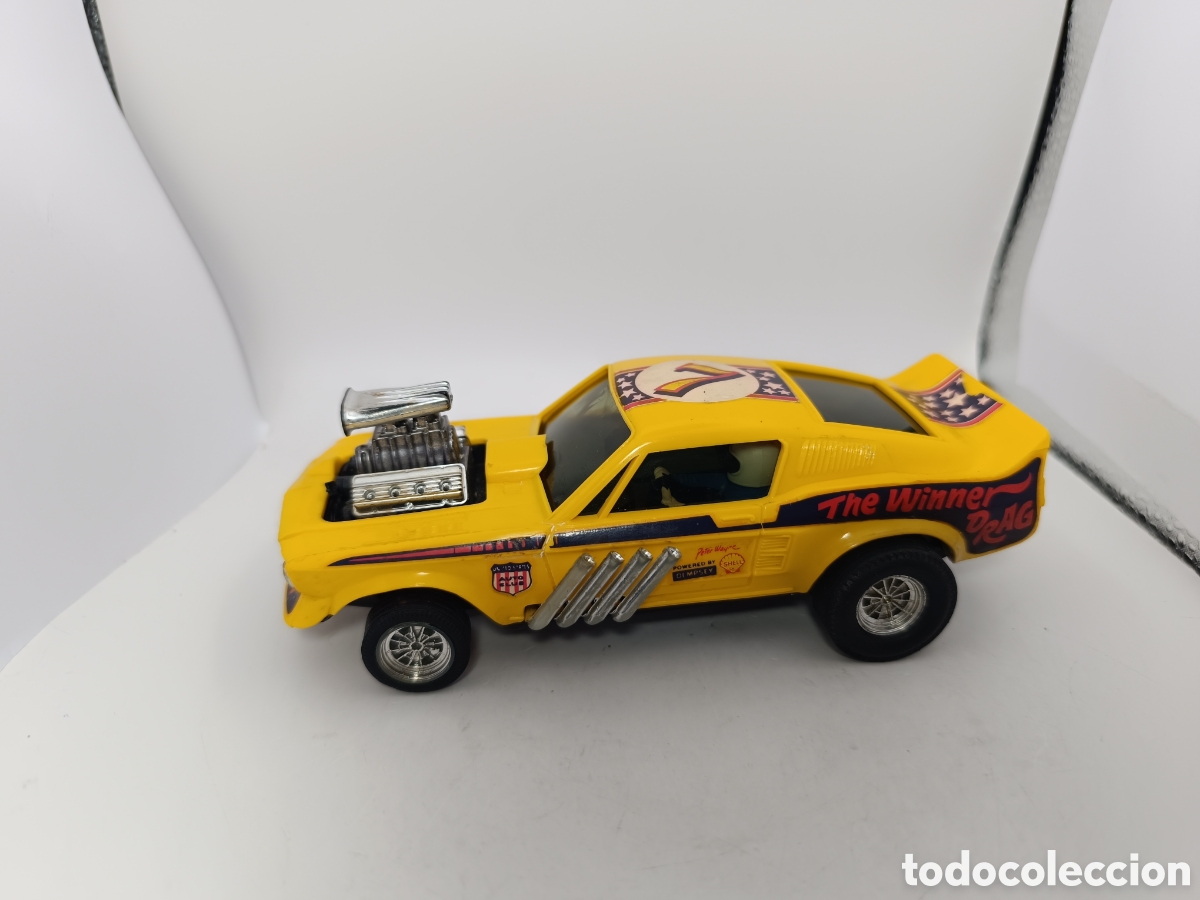 Scalextric: SCALEXTRIC FORD MUSTANG DRAGSTER EXIN AMARILLO