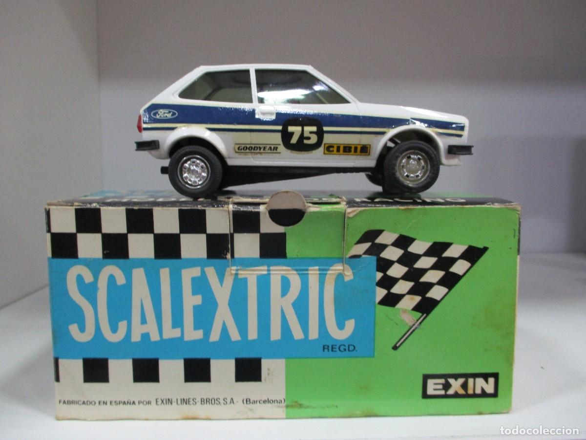 Scalextric: COCHE SCALEXTRIC EXIN - FORD FIESTA BLANCO - CON CAJA E INSTRUCCIONES - REF 4047