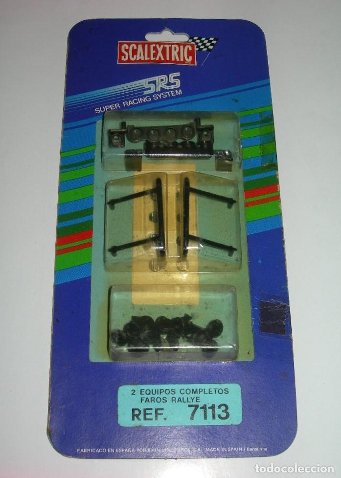 Scalextric: SCALEXTRIC EXIN - 2 EQUIPOS COMPLETOS FAROS RALLYE SRS - REF. 7113 - NUEVO EN BLISTER SIN ABRIR -